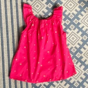 Bonpoint Angel Wing Red Polka Dot Shirt Size 12